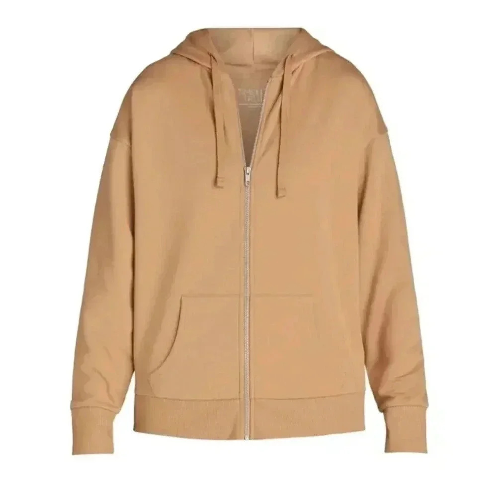Time and Tru Womens Zip Up Fleece Hoodie Jacket